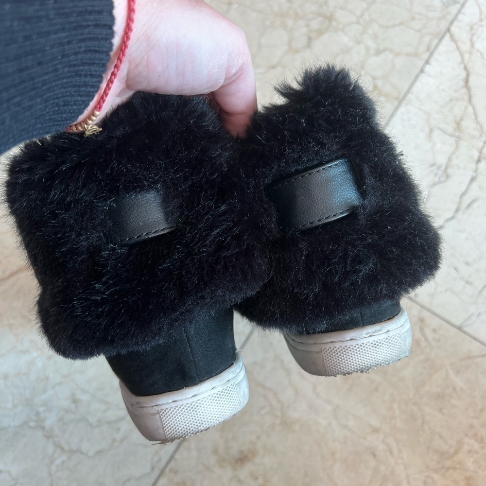 JLo Jennifer López Fur Hightop Sneackers Size 7,5 - Picture 7 of 15